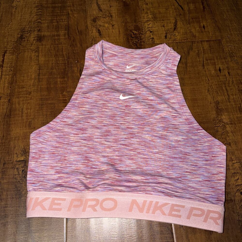 NIKE Women's Space-Dyed Cropped Tank Top DA0999 XS Multi